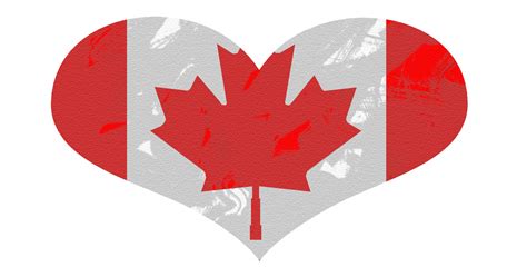 Heart Flag Canada Free Stock Photo - Public Domain Pictures