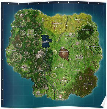 Fortnite Chapter 1 Map Wallpaper - Download Free Mock-up