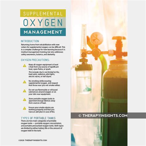 Supplemental Oxygen Management – Therapy Insights