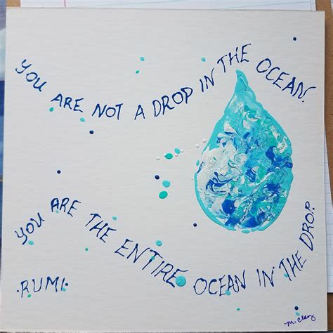 A Drop by RUMI, Inspirational Art, Original Art, Colorful Art, Joyful ...