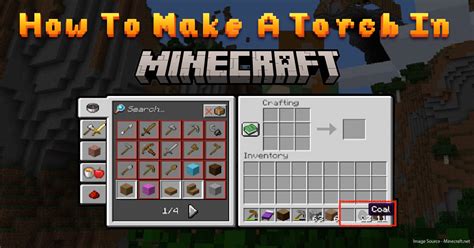 How to Make a Torch in Minecraft?