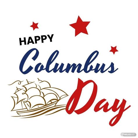 Happy Columbus Day Clipart in JPG, PSD, Illustrator, SVG, EPS, PNG - Download | Template.net