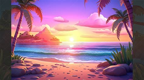 BACKGROUND - Stylized Tropical 2 in 2D Assets - UE Marketplace