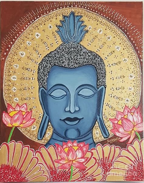 Thai Art Buddha Painting by Suman Kamath - Fine Art America