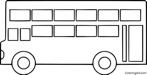 Double Decker Bus Coloring Page