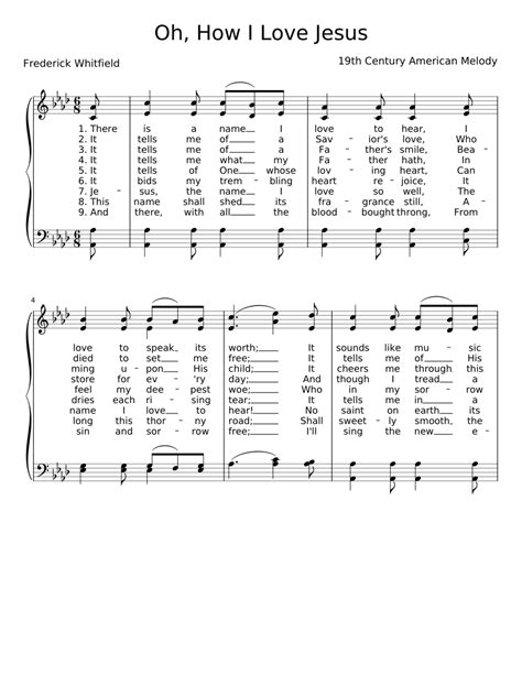 Oh, How I Love Jesus Sheet music for Piano (Solo) | Musescore.com