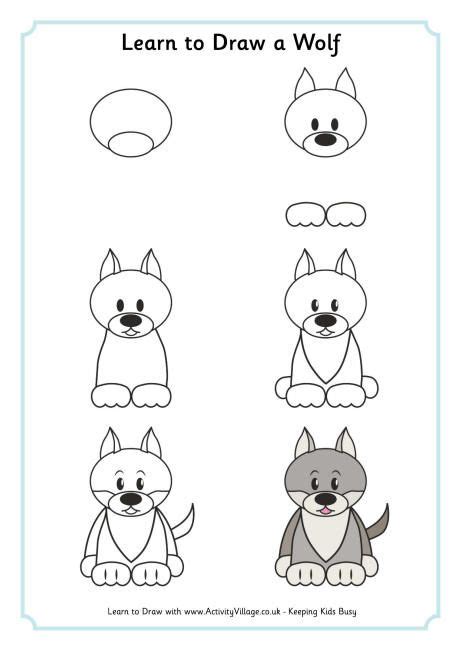 Cartoon Wolf Drawing For Kids / Choose from 40+ cartoon wolf graphic resources and download in ...