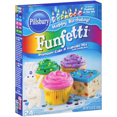 Pillsbury Funfetti Cake Mix, 18.9 oz - Walmart.com - Walmart.com