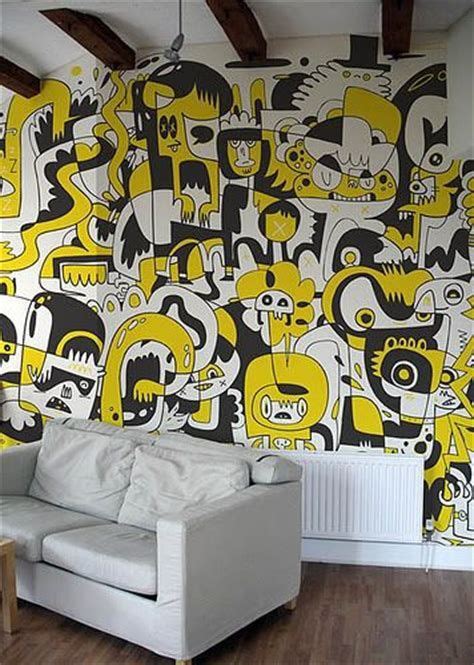 Doodle Mural Graffiti in 2020 | Doodle wall, Mural, Wall murals