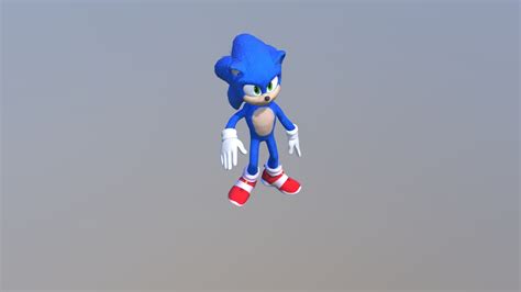 Movie Sonic Rig - Download Free 3D model by charliescrunch [c329317] - Sketchfab