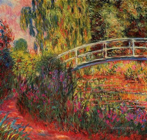 The Water Lily Pond aka Japanese Bridge 1900 Claude Monet Impressionism Flowers Painting in Oil ...