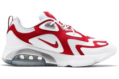 Nike Air Max 200 White University Red - AQ2568-100