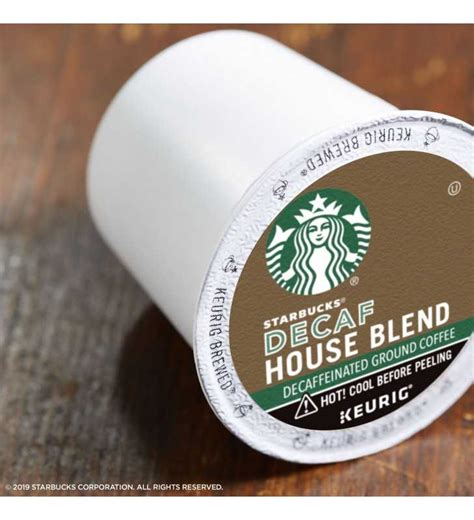 Starbucks Decaf K-Cup Coffee Pods — House Blend for Keurig Brewers — 1 ...