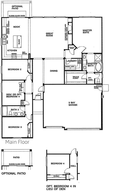 Next home floor plan (239000) | Woodside homes, Floor plans, House floor plans