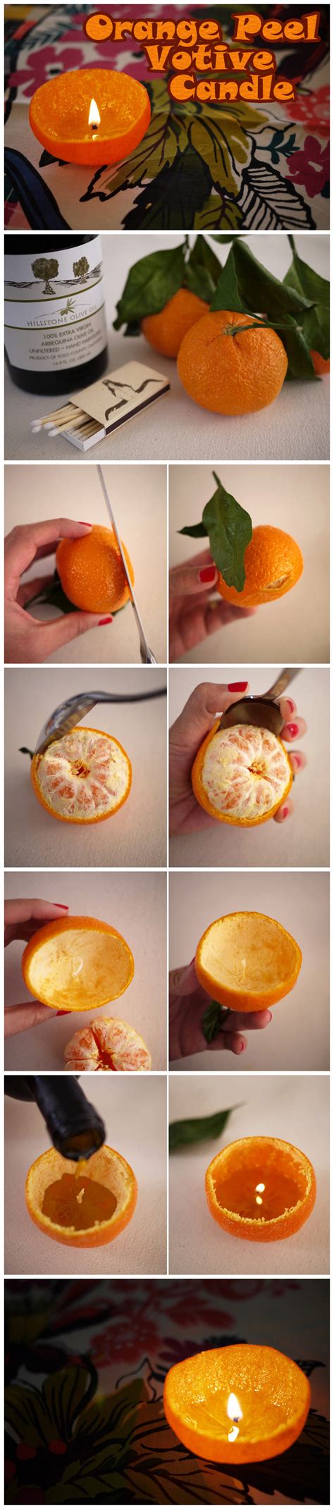 3 Easy Tutorials on How to Make Orange Peel Candles