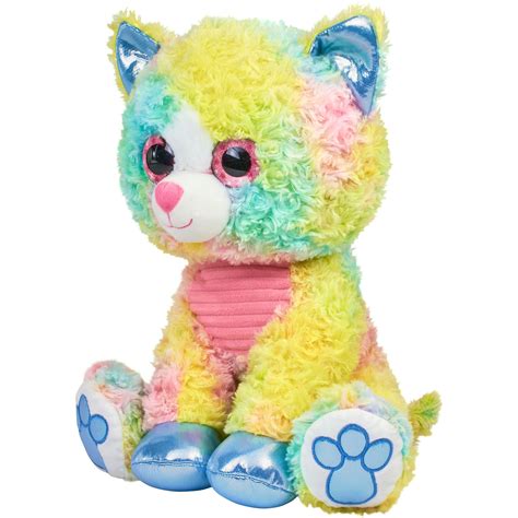 Spark. Create. Imagine. 15.5" Bright Eye Rainbow Kitty Cat Plush - Walmart.com in 2021 | Cat ...