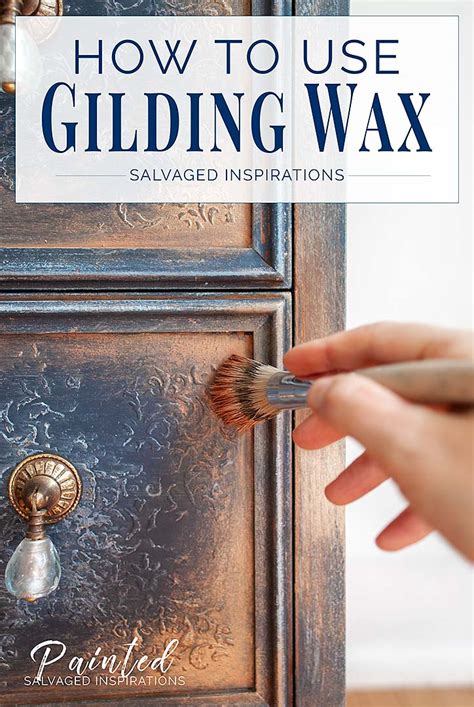 How To Use Gilding Wax on Painted Furniture - Salvaged Inspirations