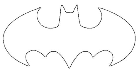 Batman Symbol Outline | Free download on ClipArtMag