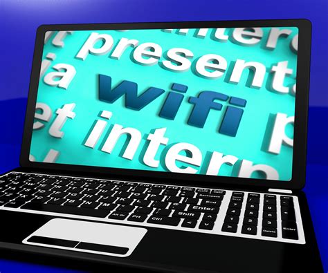 Free photo: Wifi Laptop Shows Internet Hotspot Wi-fi Access Or Connection - Access, Connect ...