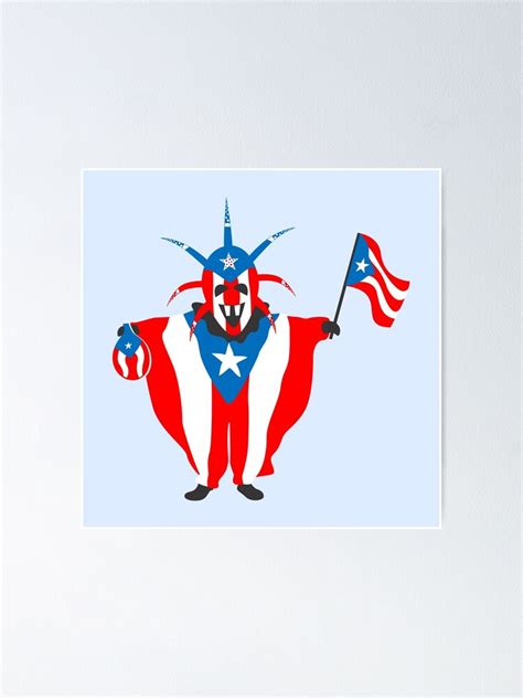 "Vejigante Puerto Rico Boricua Flag Sanse Festival " Poster by byDarling | Redbubble