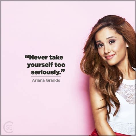 Great quote by singer and actress Ariana Grande (@arianagrande)! | Singer quote, Ariana grande ...