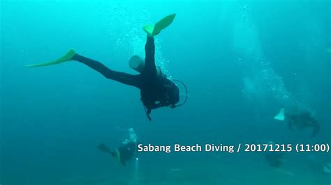 Sabang Beach Diving / 20171217 (1100) - YouTube