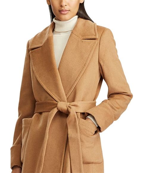 Lauren Ralph Lauren Wool-Blend Wrap Coat & Reviews - Coats - Women - Macy's