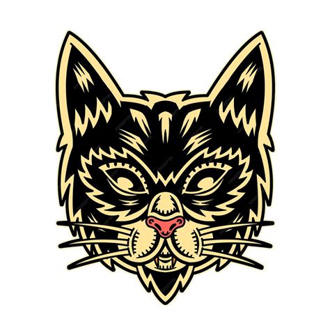 Premium Vector | Cat head vector illustration