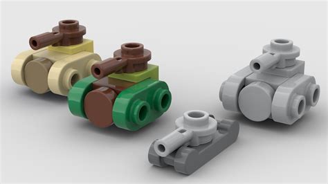 LEGO MOC Nano Tanks 2 (featuring the world's smallest buildable Lego Tank) by Dujk | Rebrickable ...