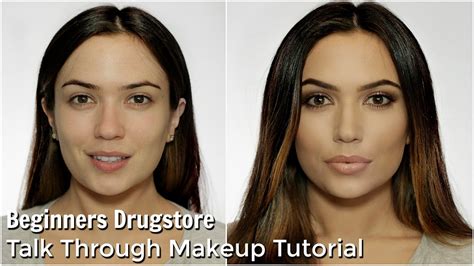 Beginners Talk Through Makeup Tutorial | All Drugstore - YouTube