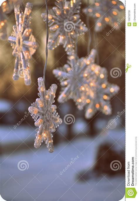 Snowflakes; Close Up of Christmas Decoration. Stock Photo - Image of ...