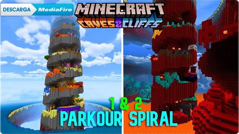 PARKOUR ESPIRAL 1 Y 2 para Minecraft Bedrock 1 18 - YouTube