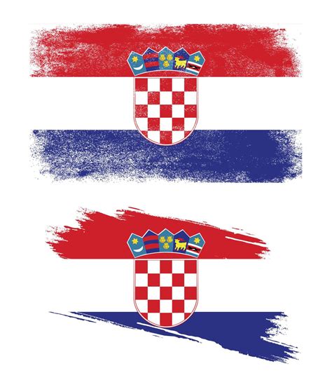 Croatia flag with grunge texture 7414274 Vector Art at Vecteezy