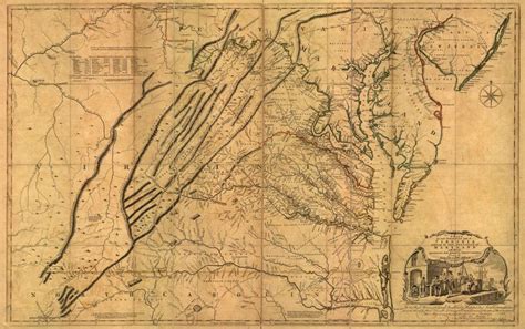 The Fry-Jefferson Map of Virginia | Virginia history, West virginia ...