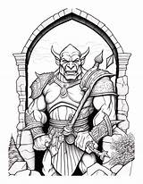 Free Printable Gigantic Beast  Ogre Coloring Page For Kids And Adults sketch template