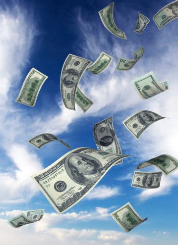 Money Falling From Sky Stock Photo - Download Image Now - iStock