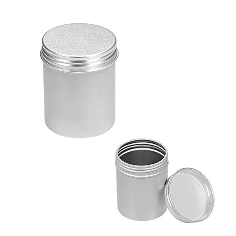 2.7 oz Round Aluminum Cans Tin Can Screw Top Metal Lid Containers 80ml, 1pcs - Walmart.com