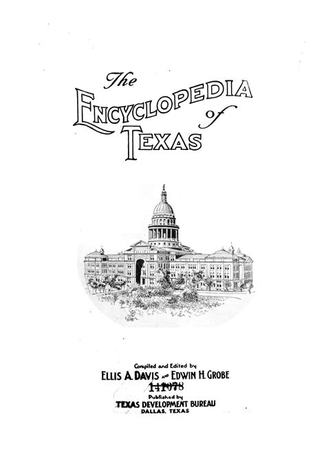 The encyclopedia of Texas, Vol. 2 - The Portal to Texas History