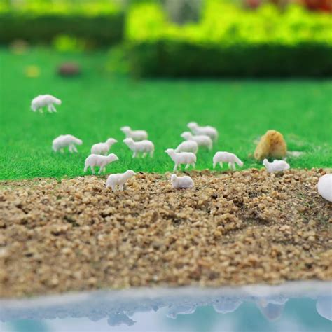 AN15003B-N-Scale-1-160-Unpainted-Model-Sheep-White-Farm-Animals-Sheep-Model-Scenery-Landscape ...