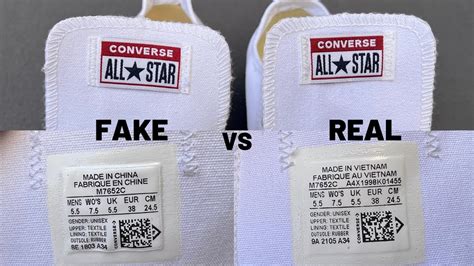 Fake vs Real Converse All Star Chuck Taylor / How to Spot Fake Converse Shoes - YouTube