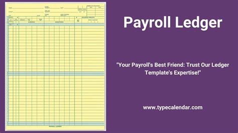 Free Pritntable Payroll Ledger Templates [Excel, PDF] Sample