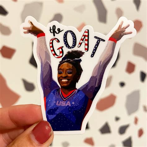 Simone Biles Sticker Team USA Gymnastics Olympic - Etsy