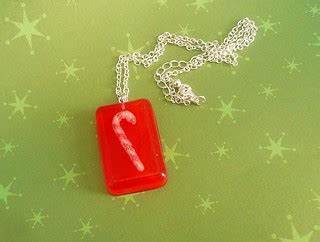 Candy Cane Red Resin Necklace | Ritzee Rebel | Flickr