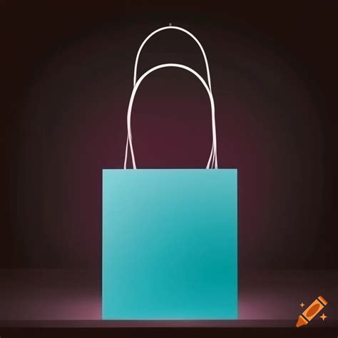 Animated vector illustration of a shopping bag on Craiyon