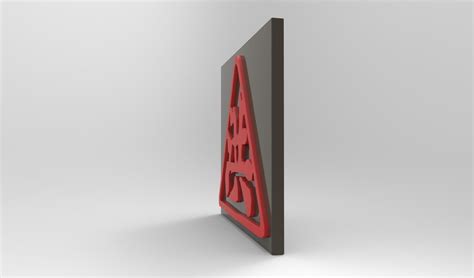 Chinese Triad logo symbol 3D model 3D printable | CGTrader