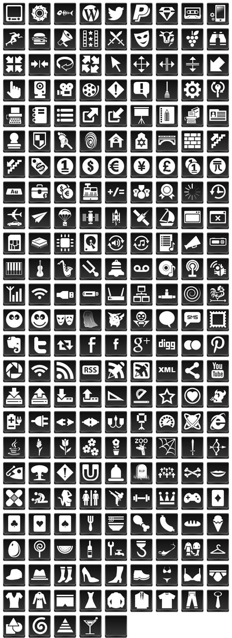 Free Black Button Icons by aha-soft-icons on DeviantArt