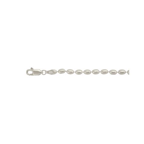 3mm Sterling Silver Oval Bead Chain - Santa Fe Jewelers Supply : Santa ...