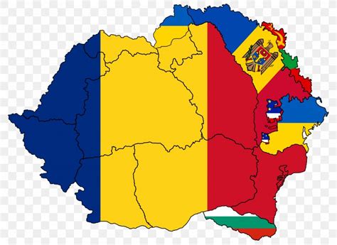 Flag Of Romania Vector Map, PNG, 3023x2207px, Romania, Area, Blank Map ...