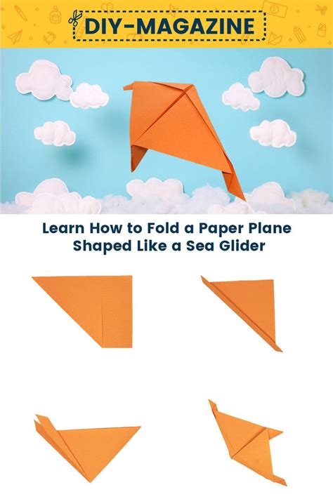 Learn How to Fold a Sea Glider Paper Airplane – Instructions with Pictures in 2022 | Glider ...