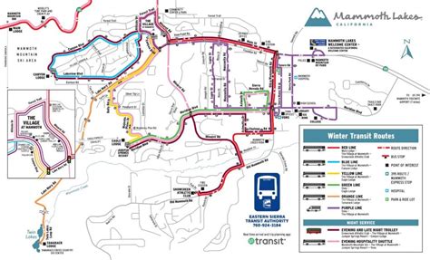 Transportation – Mammoth Shuttle Routes – Bigwood Unit P67 in Mammoth ...